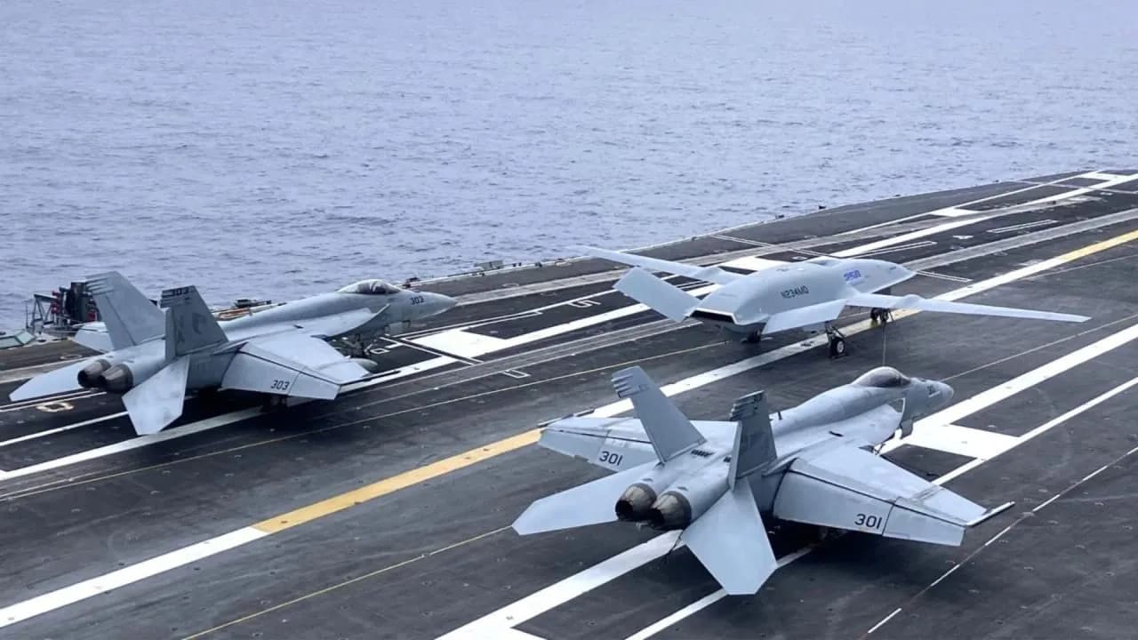 MQ-25 Stingray kehrt auf der USS Nimitz zu operativen Tests zurück