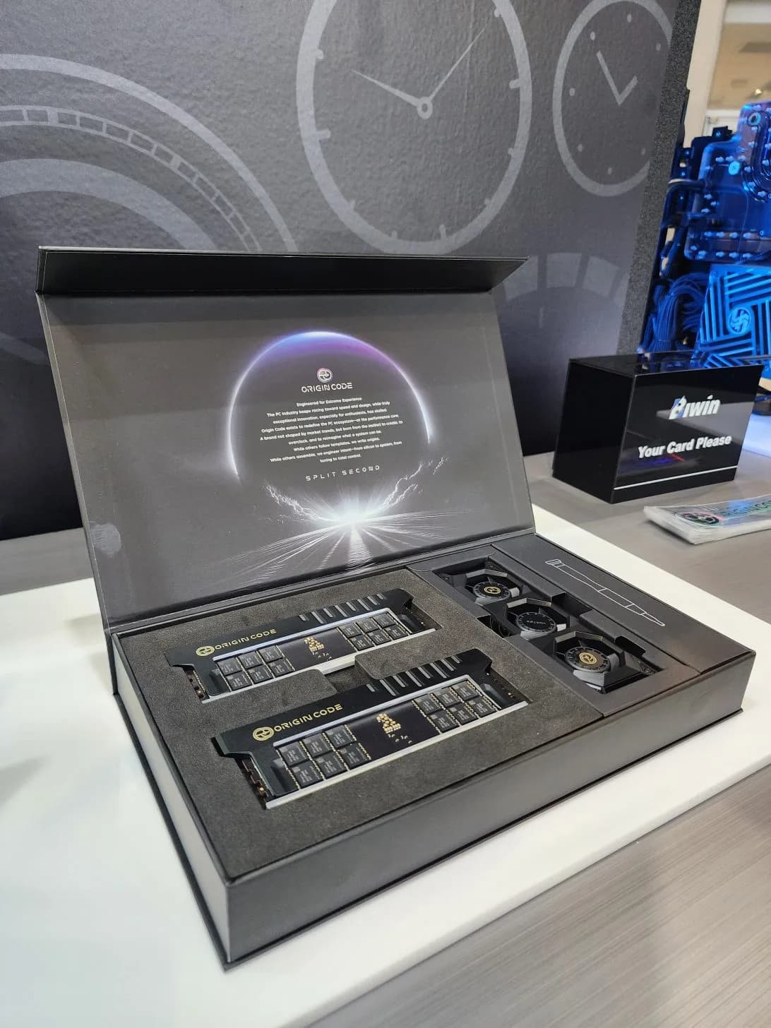 Origin Code Vortex DDR5-RAM und Kühler mit Echtzeit-Temperaturüberwachung stehen im Fokus auf Computex