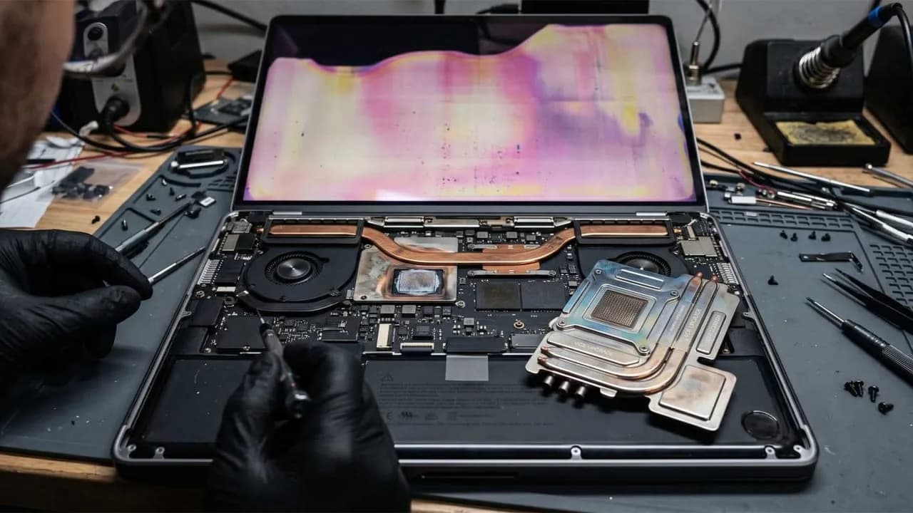 MacBook Pro Modelle mit M5 Max-Prozessor leiden unter extremer Überhitzung und Display-Problemen.