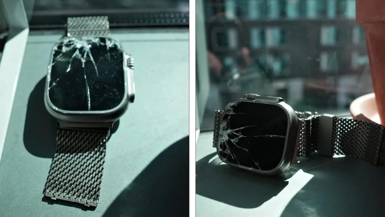 Apple Watch Ultra schützt Fahrerarm bei Fahrradunfall