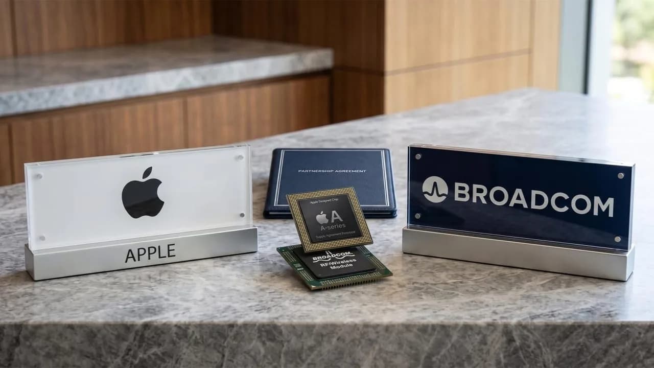 Apple und Broadcom unterzeichnen Milliarden-US-Dollar-Wertige Chip-Liefervereinbarung