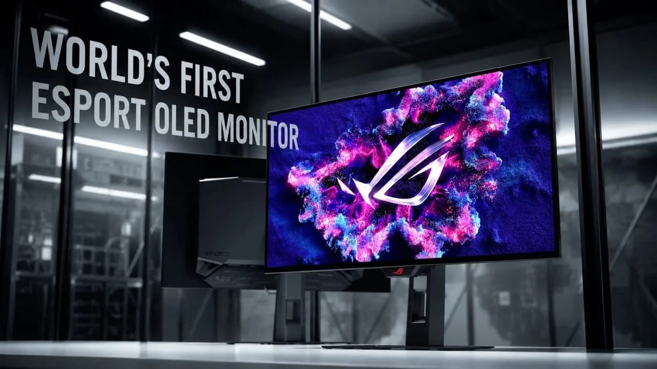 ASUS präsentiert den ersten 24,5-Zoll-OLED-Gaming-Monitor mit 540 Hz Bildwiederholrate.