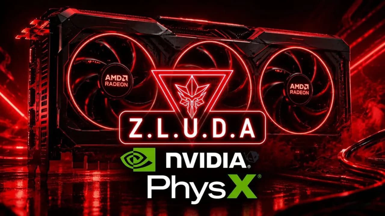 AMD Radeon-Grafikkarten erreichen mit ZLUDA dreimal höhere NVIDIA-PhysX-Leistung