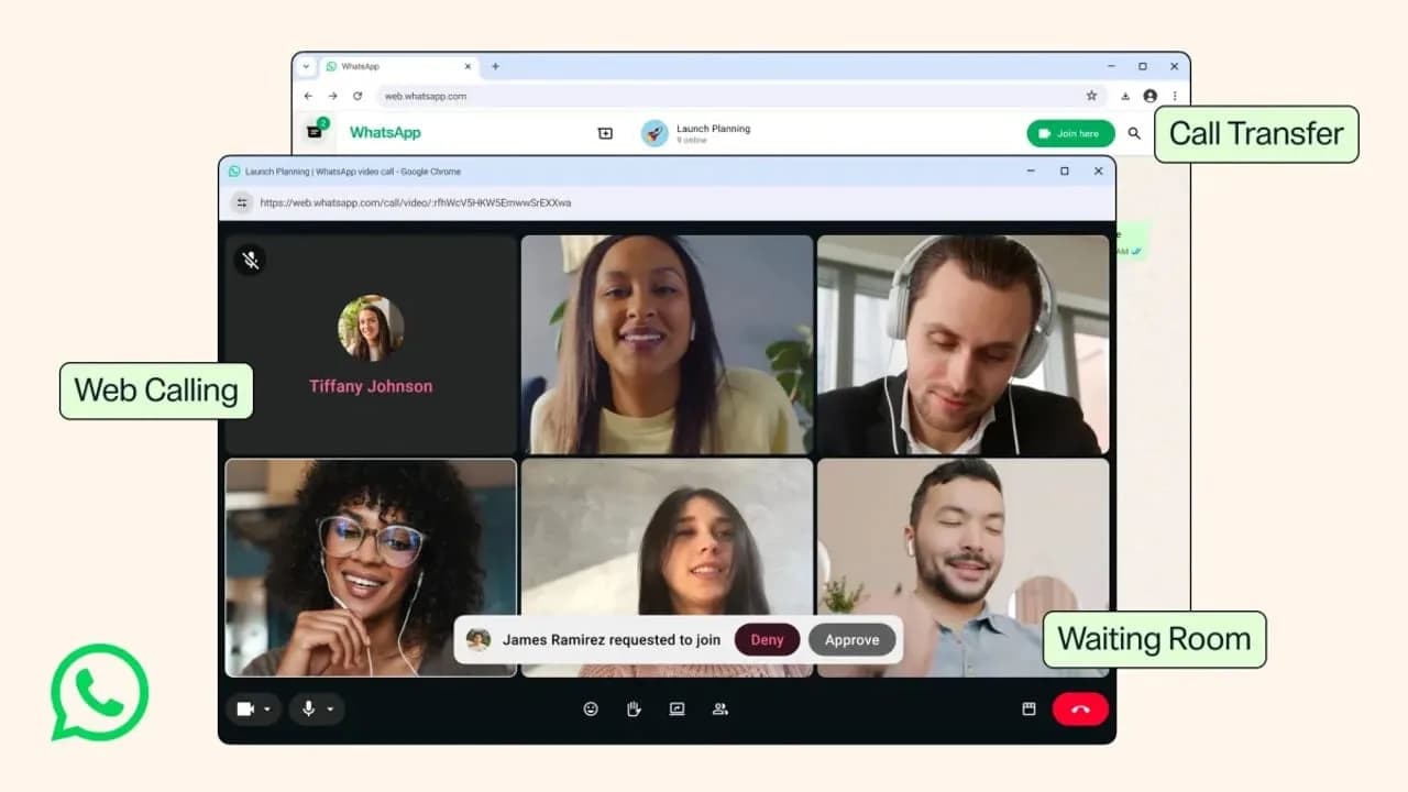 WhatsApp Web bietet nun über den Browser hinweg die Funktionen für Sprach- und Videoanrufe.