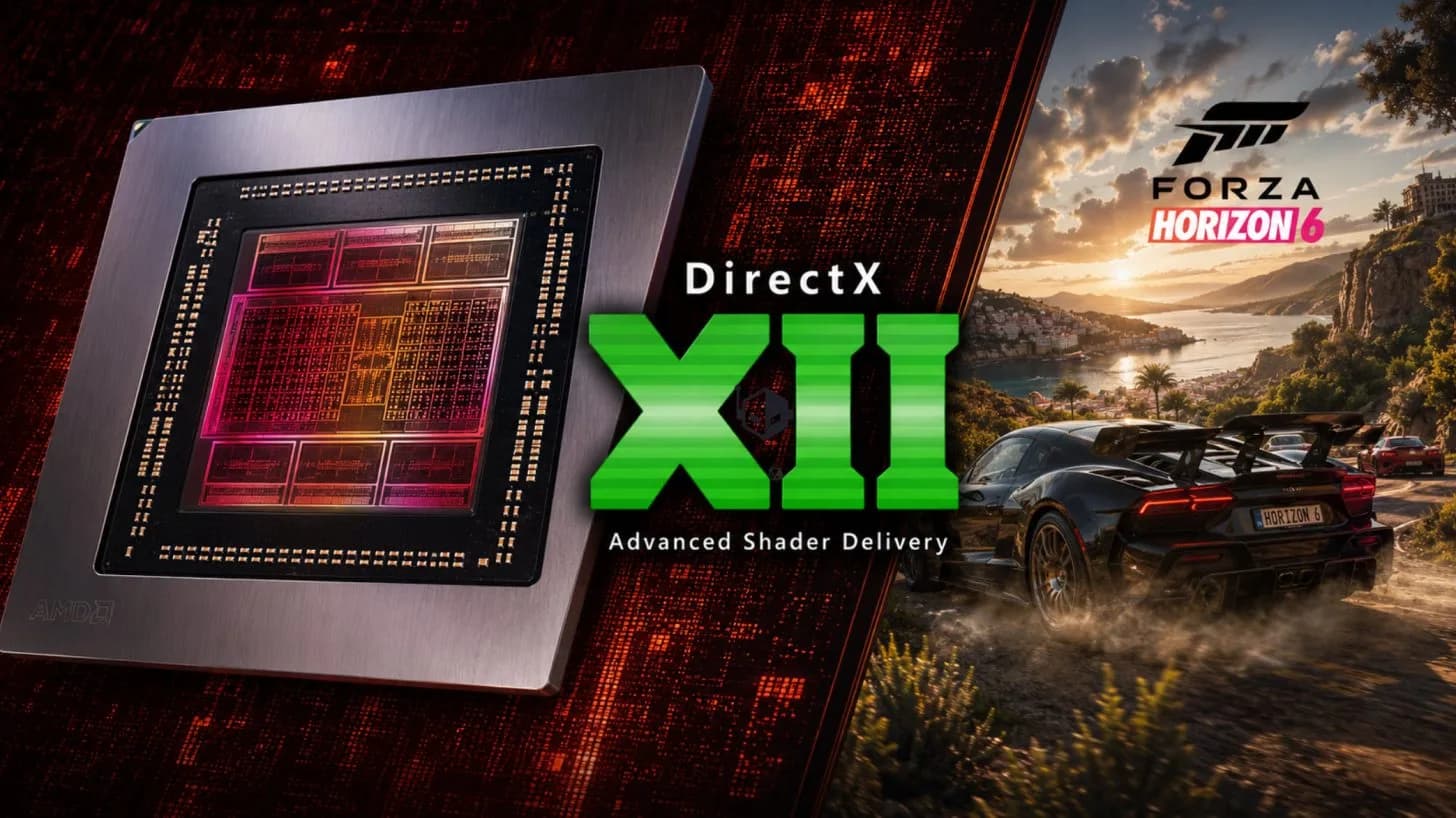 Microsofts fortschrittliche Shader-Technologie beschleunigt Forza Horizon 6 auf AMD Radeon RX 7600 von 90 auf 4 Sekunden