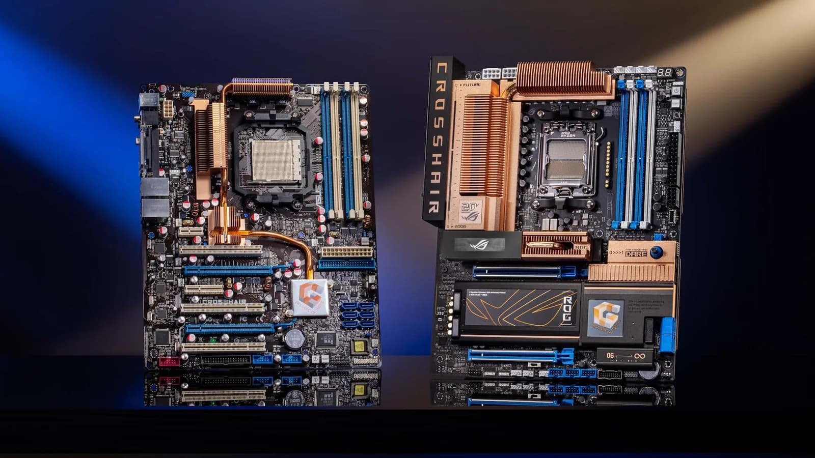 ASUS feiert ROG-20-Jubiläum: Crosshair-Motherboard mit AM5 und X870E in Retro-Kupfer-Optik neu aufgelegt