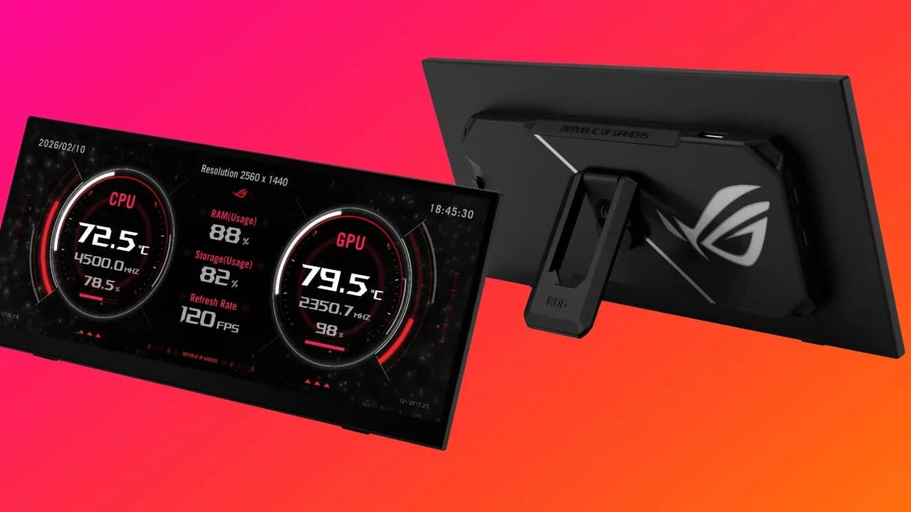 ASUS bringt ROG Strix XG129C als Hilfsmonitor auf den Markt