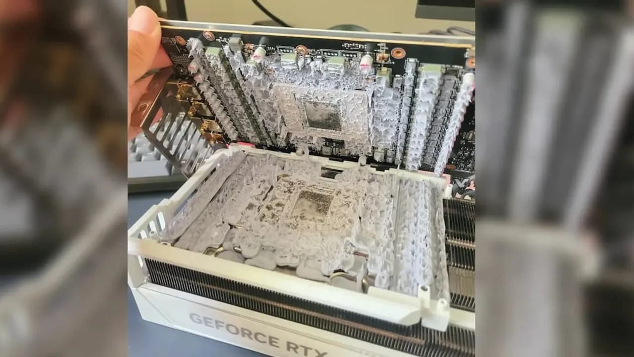 Gigabyte Aorus RTX 4090: Zu viel Wärmepaste und zu wenig Flüssigmetall-Problematik