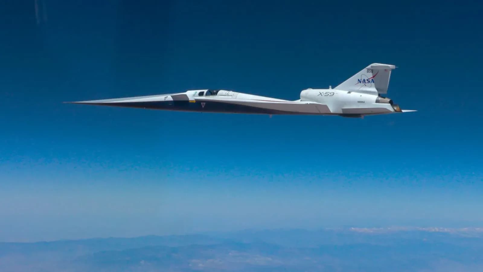 NASA X-59 erreicht erstmals Mach 1 mit 713 Meilen pro Stunde