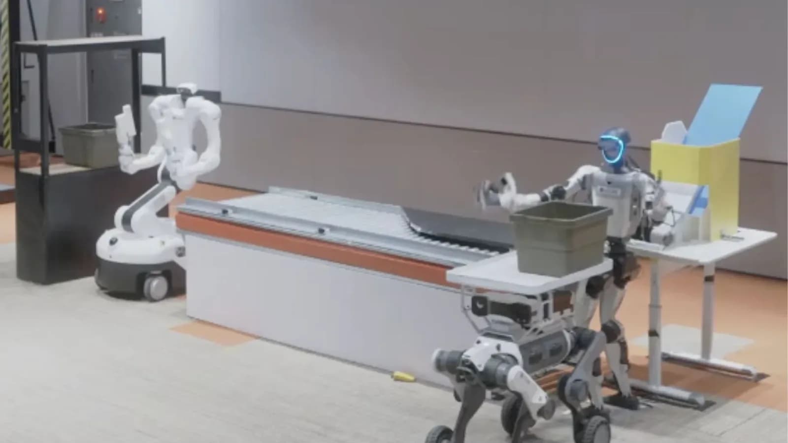 LG-Roboter erledigen in 90 Sekunden Boxen-Transport ohne menschliche Hilfe im Live-Test