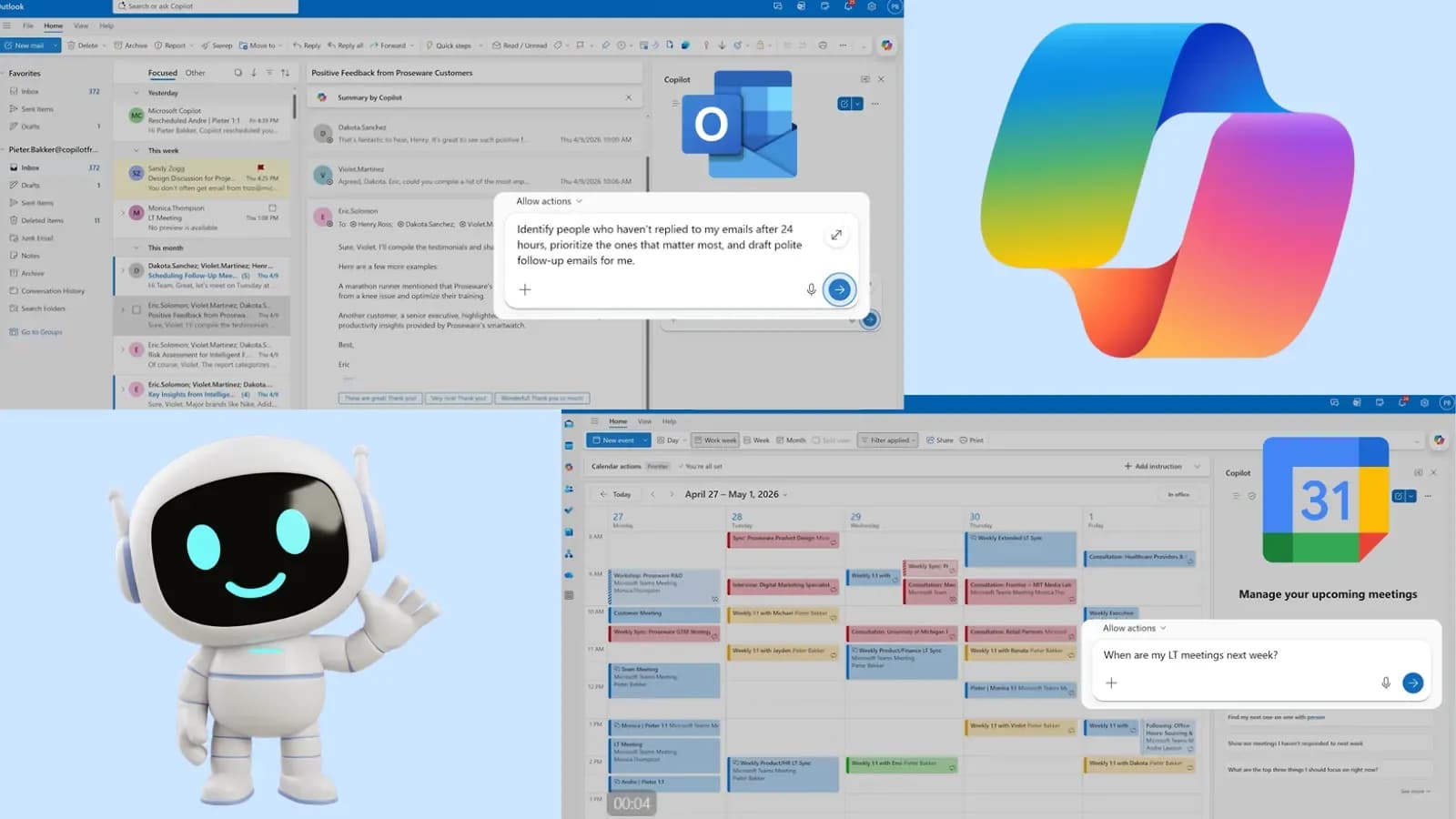 Microsoft führt Copilot Agent Mode für Outlook, Posteingang und Kalenderfunktionen ein