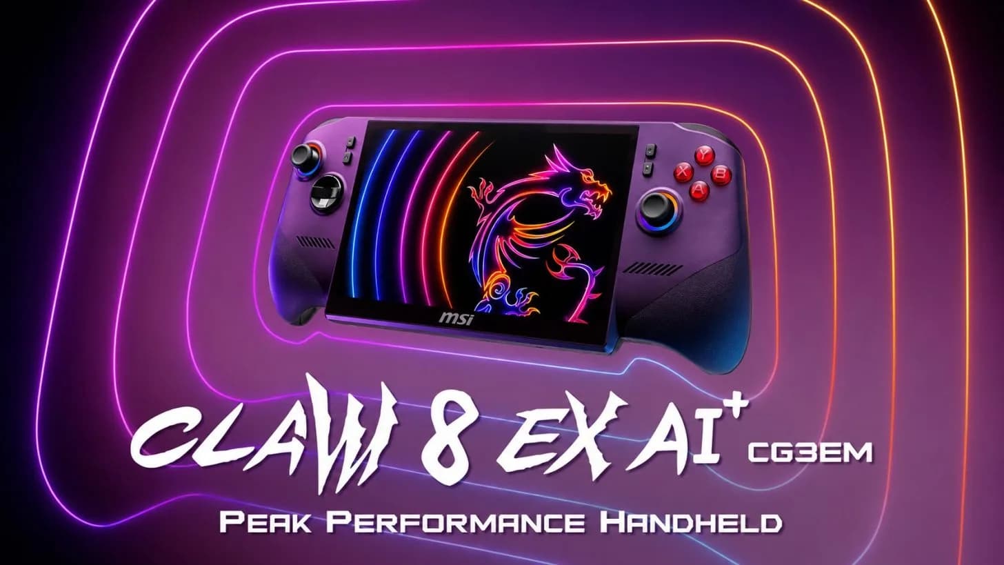 MSI startet offiziell den 8-Zoll-Claw 8 EX mit Intel Arc G3 Extreme und 120Hz-Display