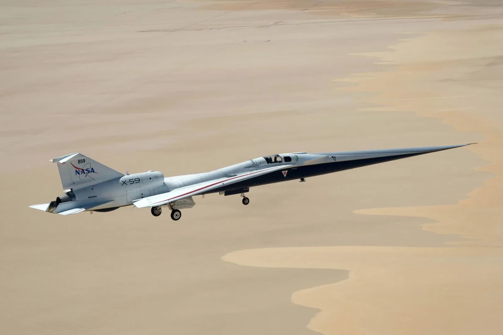 NASA-Flugzeug X-59 bereit für entscheidenden Test gegen Überschallknall