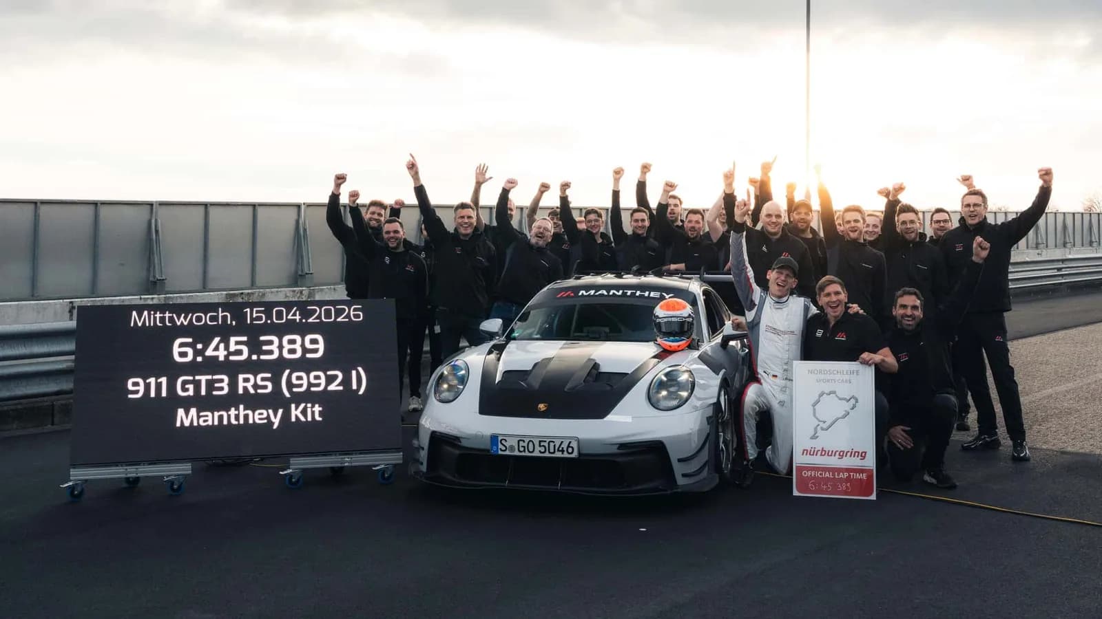 Kein Mustang: 911 GT3 RS mit Manthey-Kit-Sets auf dem Nürburgring – Lap-Zeit