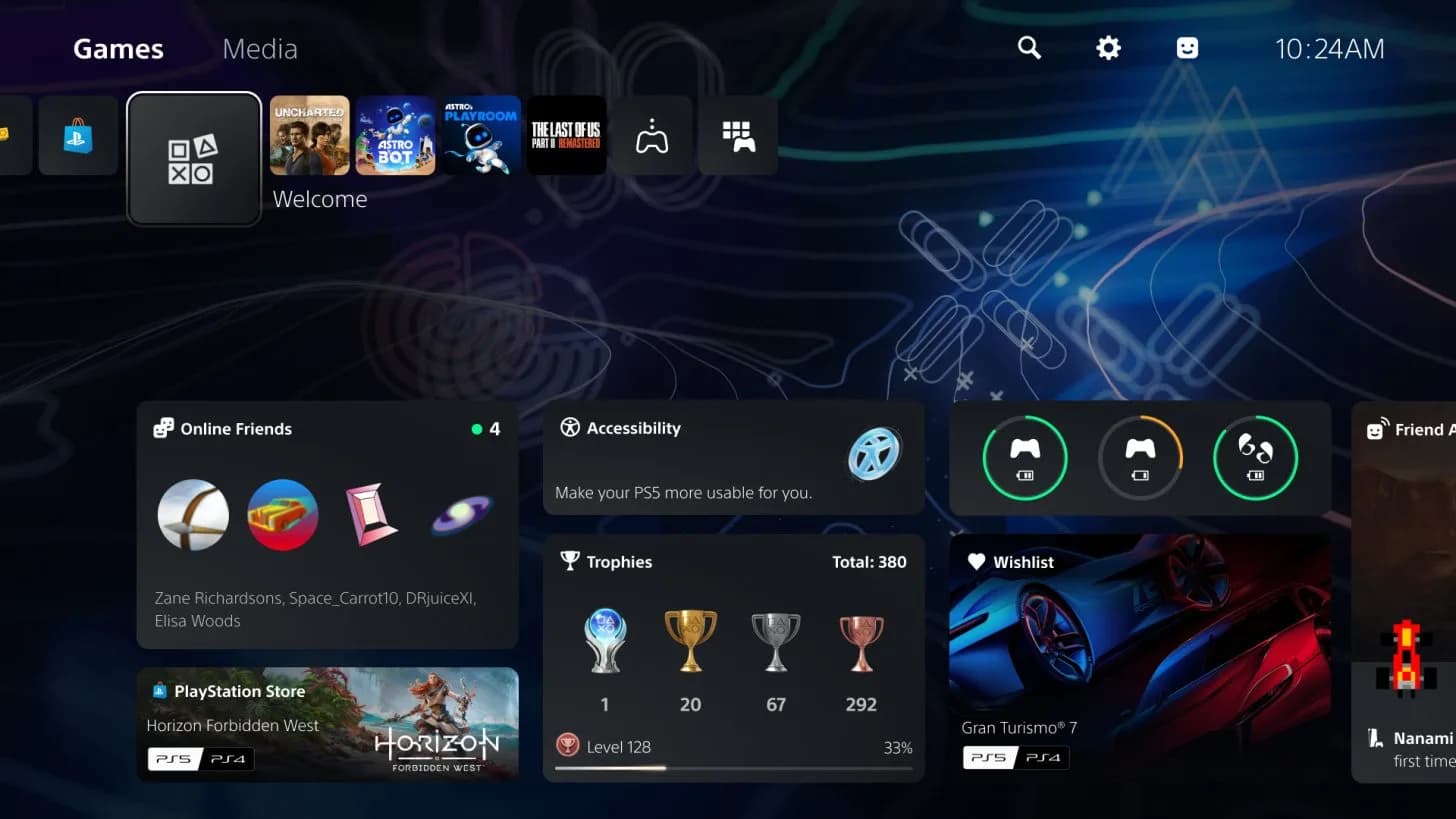 PlayStation integriert SteamDB-ähnliche Funktionen in PS5-Welcome-Hub: Wöchentliche Spielerzahlen und Trending-Games