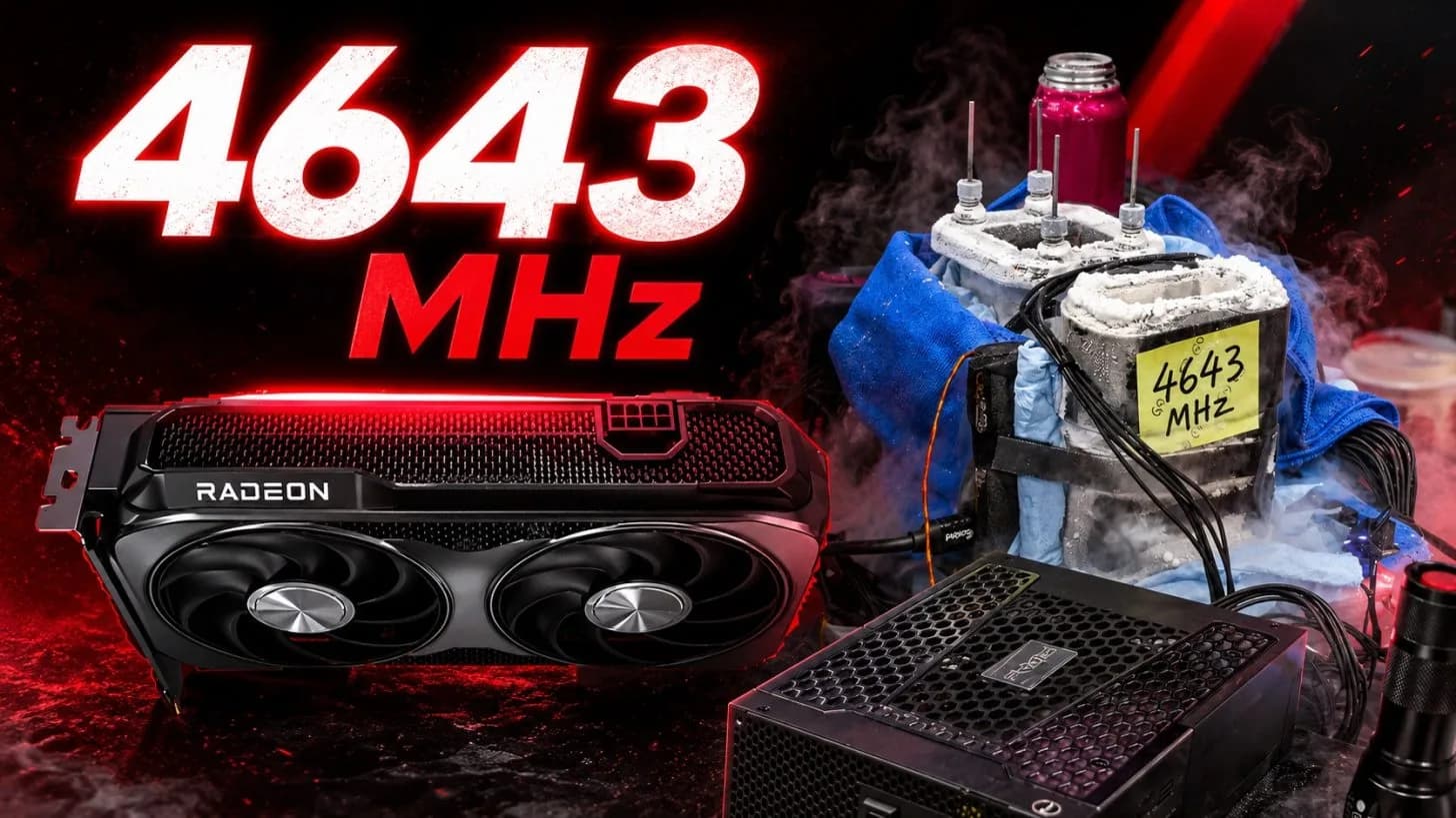 AMD-Enthusiast nutzt geheime Werkzeuge, um Radeon RX 9060 XT auf 4,64 GHz zu boosten und an zweiter Stelle zu platzieren