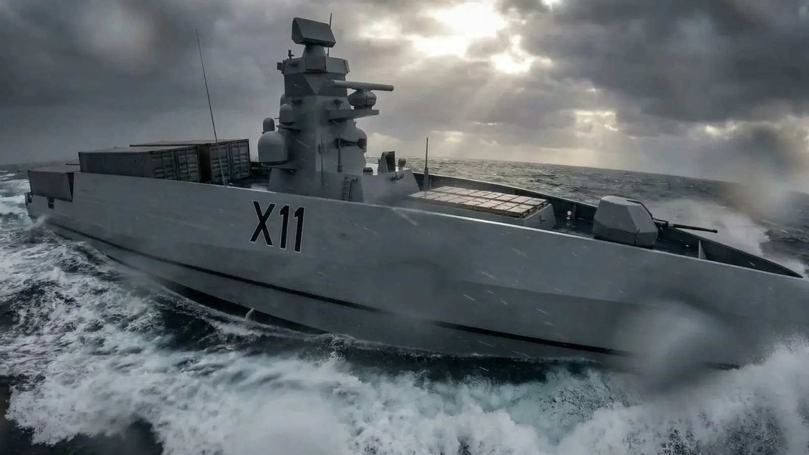 Neues Konzept für unbemannte Kriegsschiffe: 72-Meter-Hybride für moderne Flotten