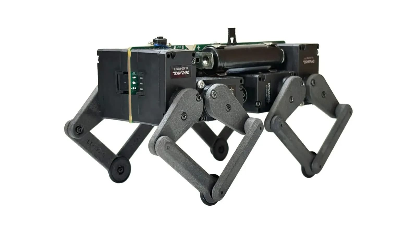 Neuer palmengroßer Roboter mit acht intelligenten Aktuatoren kann laufen, traben und springen