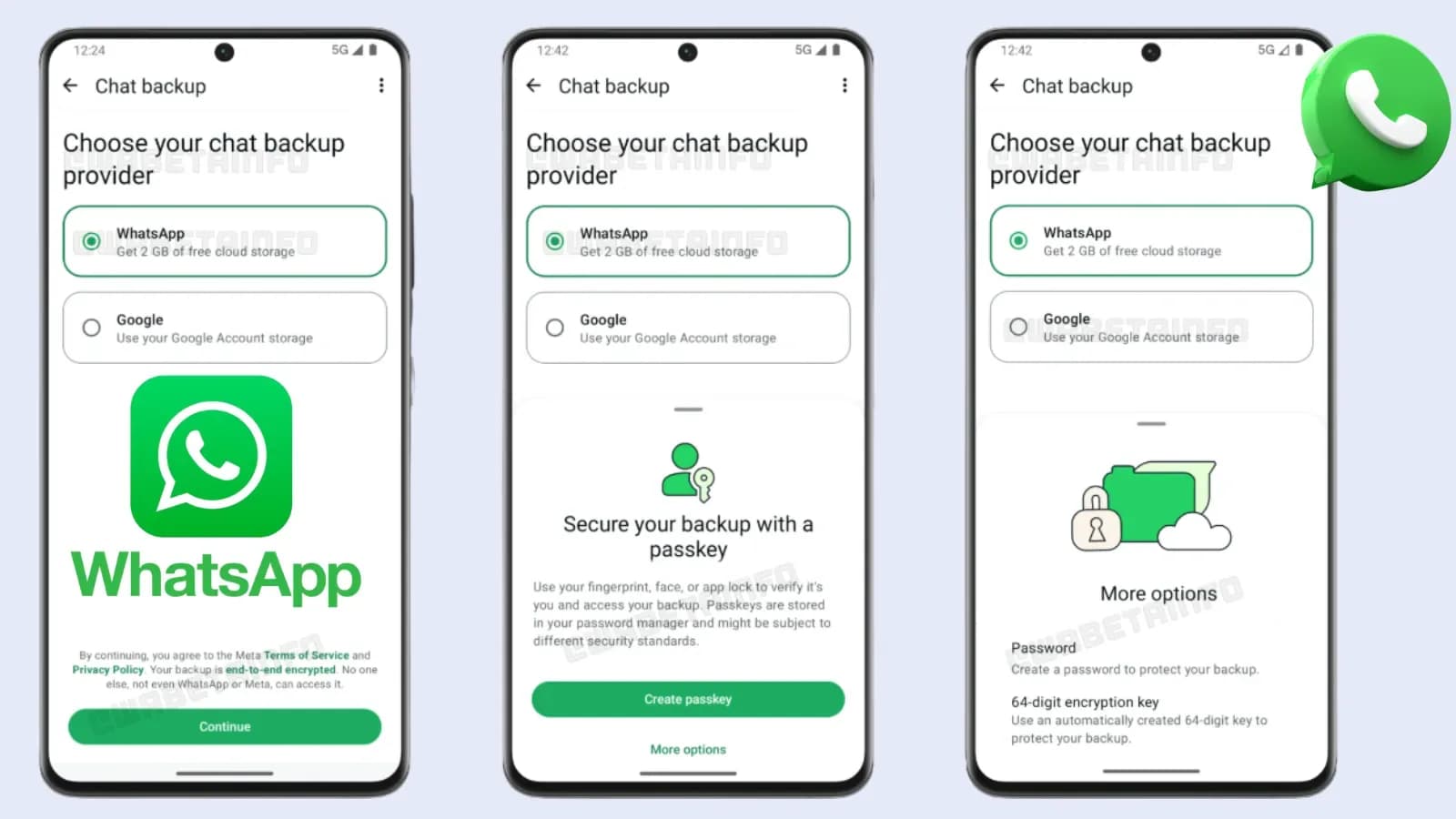 WhatsApp-Testung von Own Cloud Backup-Anbietern für standardmäßige Ende-zu-Ende-Verschlüsselung