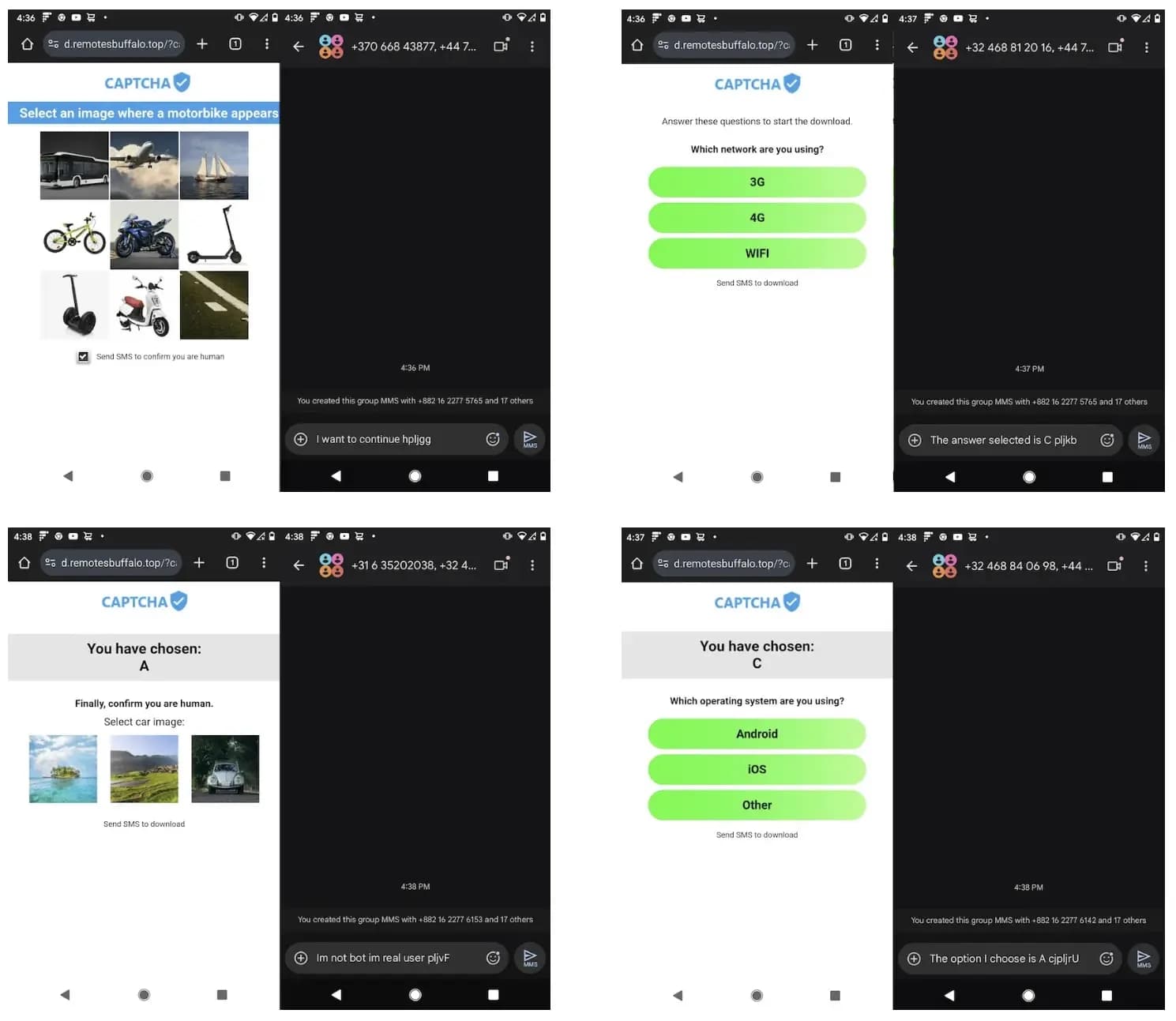 Hacker nutzen gefälschte CAPTCHA-Seiten, um kostspieligen internationalen SMS-Betrug auszulösen