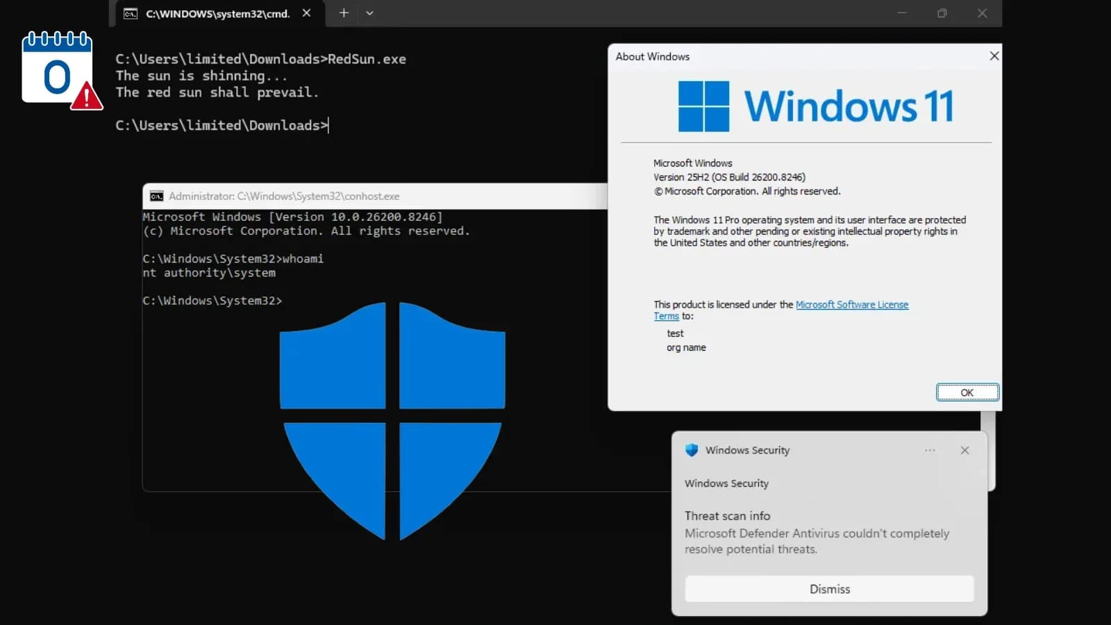 Ausgenutzte Zero-Day-Schwachstelle in Windows Defender bei Angriffen