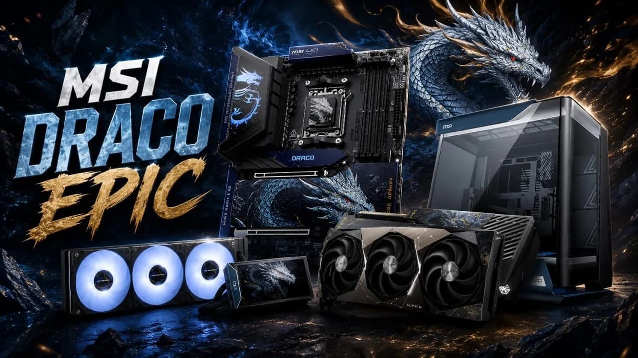 MSI feiert sein 40-jähriges Jubiläum mit der RTX 5080 und der DRACO EPIC Edition-Serie.