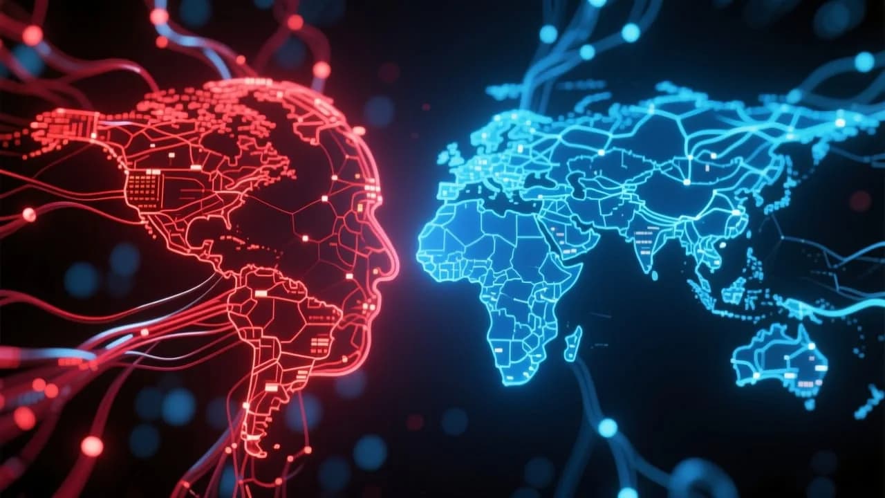 Künstliche Intelligenz als Schauplatz des globalen Machtkampfes: Xi Jinping und Trump stehen sich gegenüber