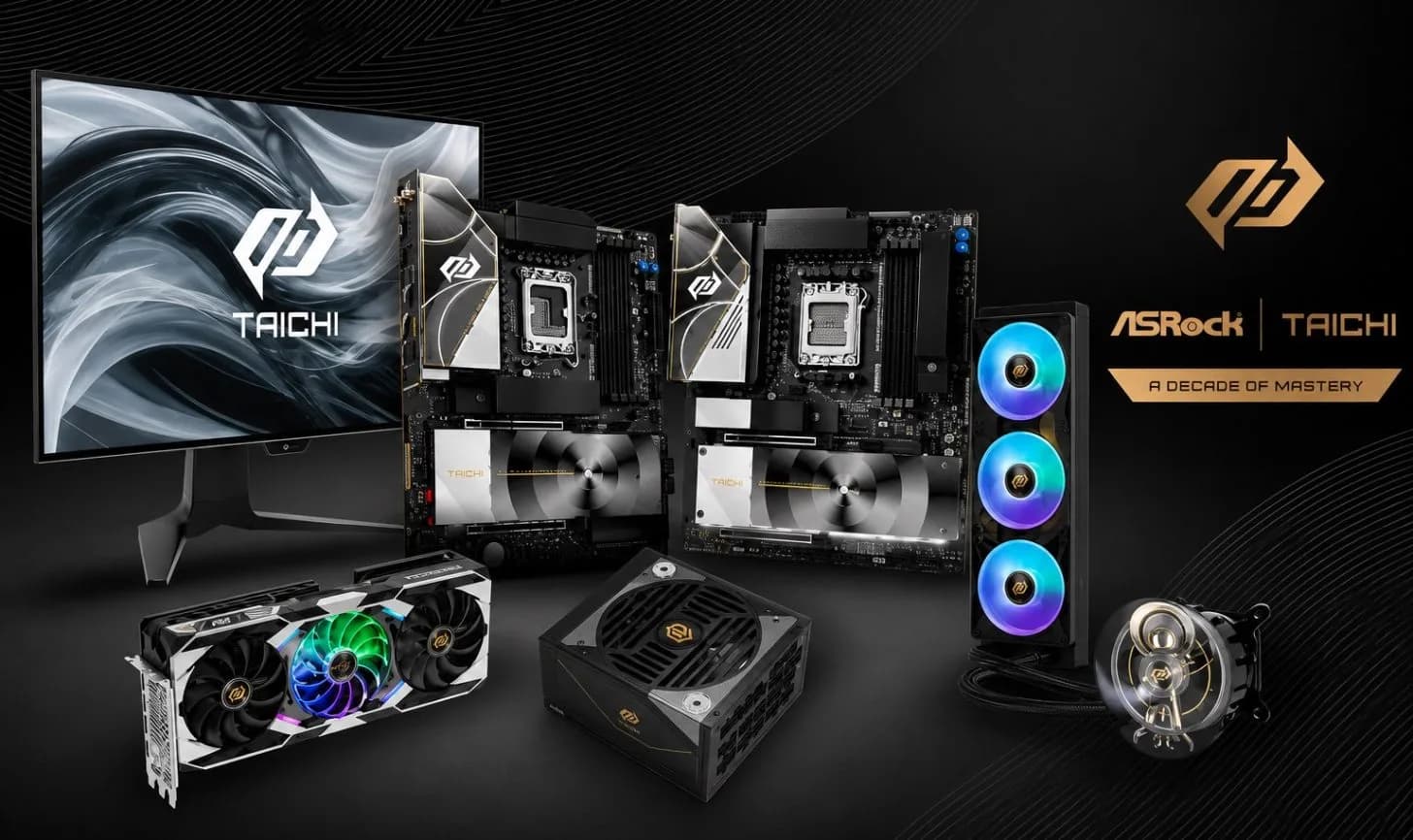 ASRock präsentiert Taichi-Update vor Computex 2026: Neue RX 9070 XT, 540-Hz-OLED-Monitor und AQUA-Wasserkühlungen im Kommen
