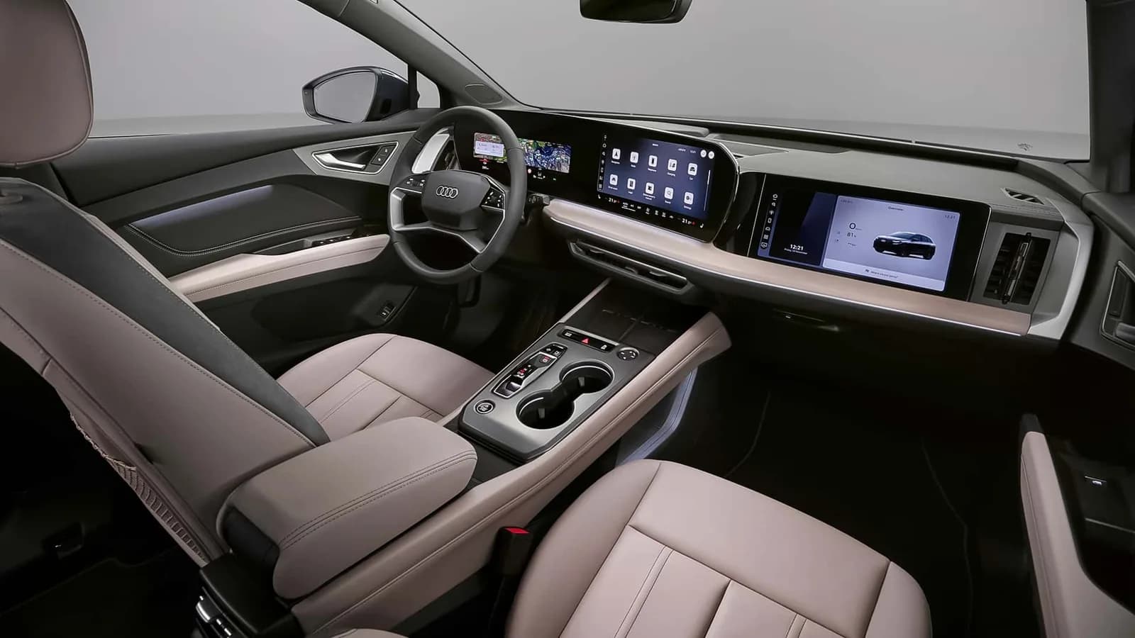 Der neue Audi Q4 verliert Tasten und erhält ein Passagiersdisplay