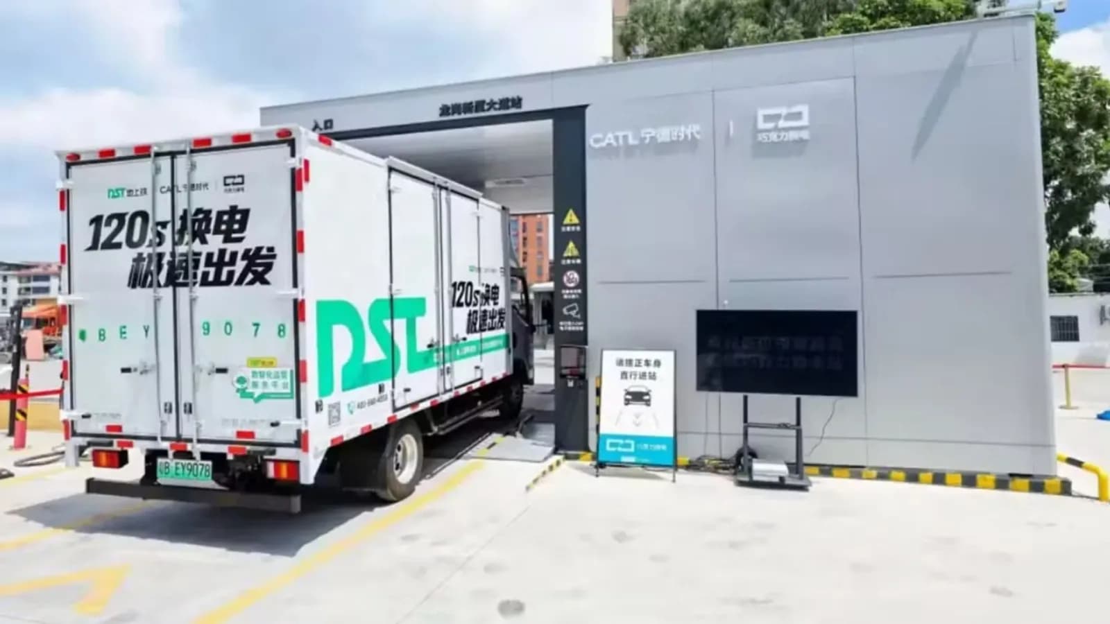 Chinas neue Batterietausch-LKW mit 120-Sekunden-Austausch revolutionieren die städtische Logistik