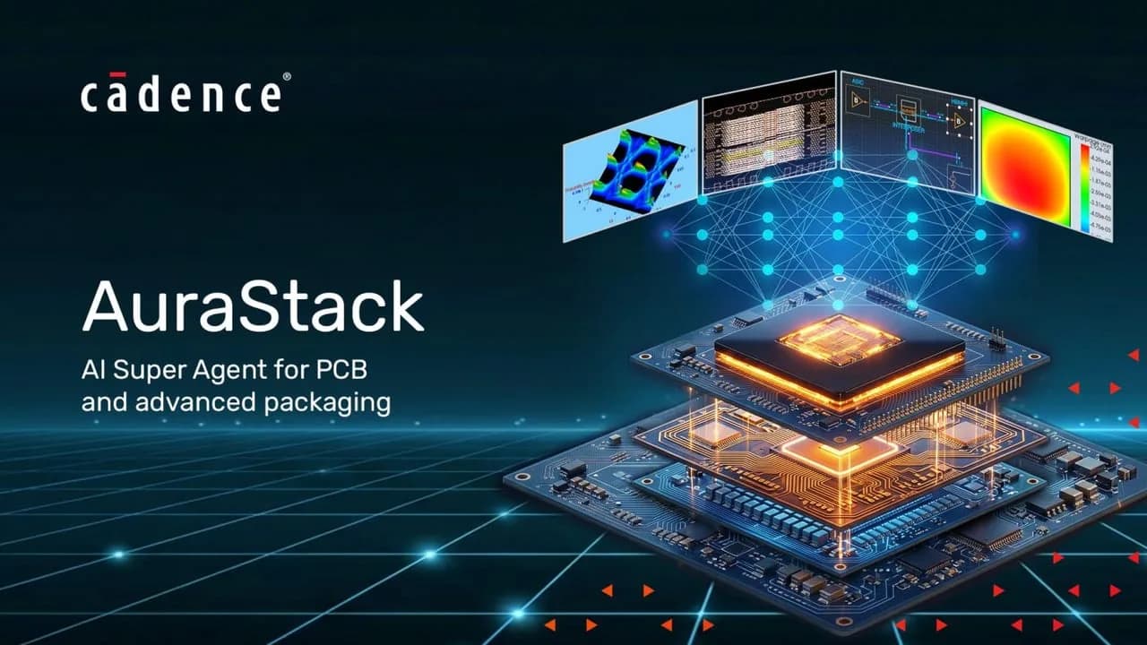 Cadence AuraStack beschleunigt Prozesse für Leiterplatten und Chipverpackungen mit KI