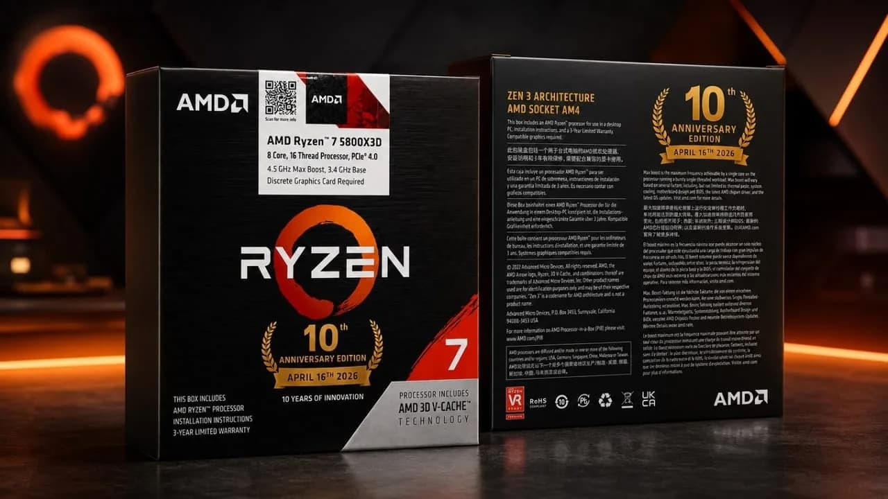 AMD Ryzen 7 5800 ×3D übertrifft den neuen 7800 ×3D-Prozessor in den Amazon-Verkäufen