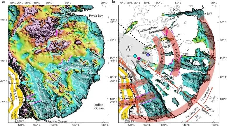 Große verborgene Struktur entdeckt unter Eis in Ostantarktis