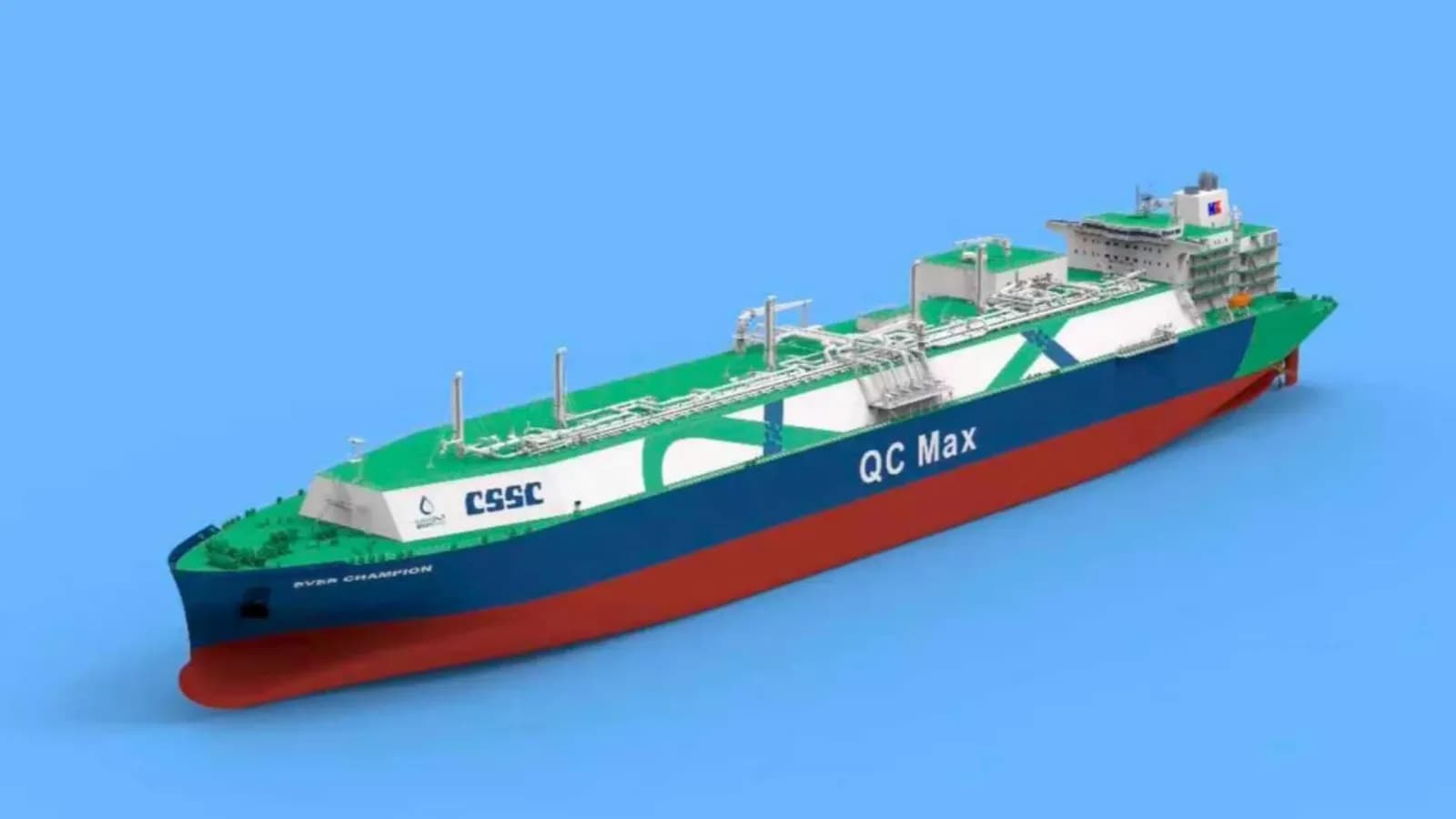 China beginnt mit dem Bau des weltweit größten LNG-Tankers mit 1.129 Fuß Länge