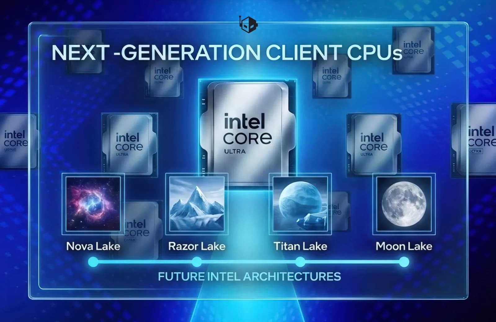 Intel hält mit Nova, Razor, Titan und Moon Lake die Konkurrenz von AMD im CPU-Markt im Blick