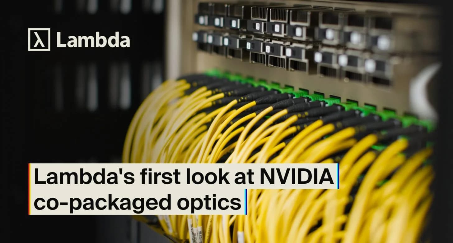 NVIDIA-Optikschalter bei Lambda: Energieverbrauch pro Rack sinkt auf 3 kW, Platz für 3.137 zusätzliche GPUs