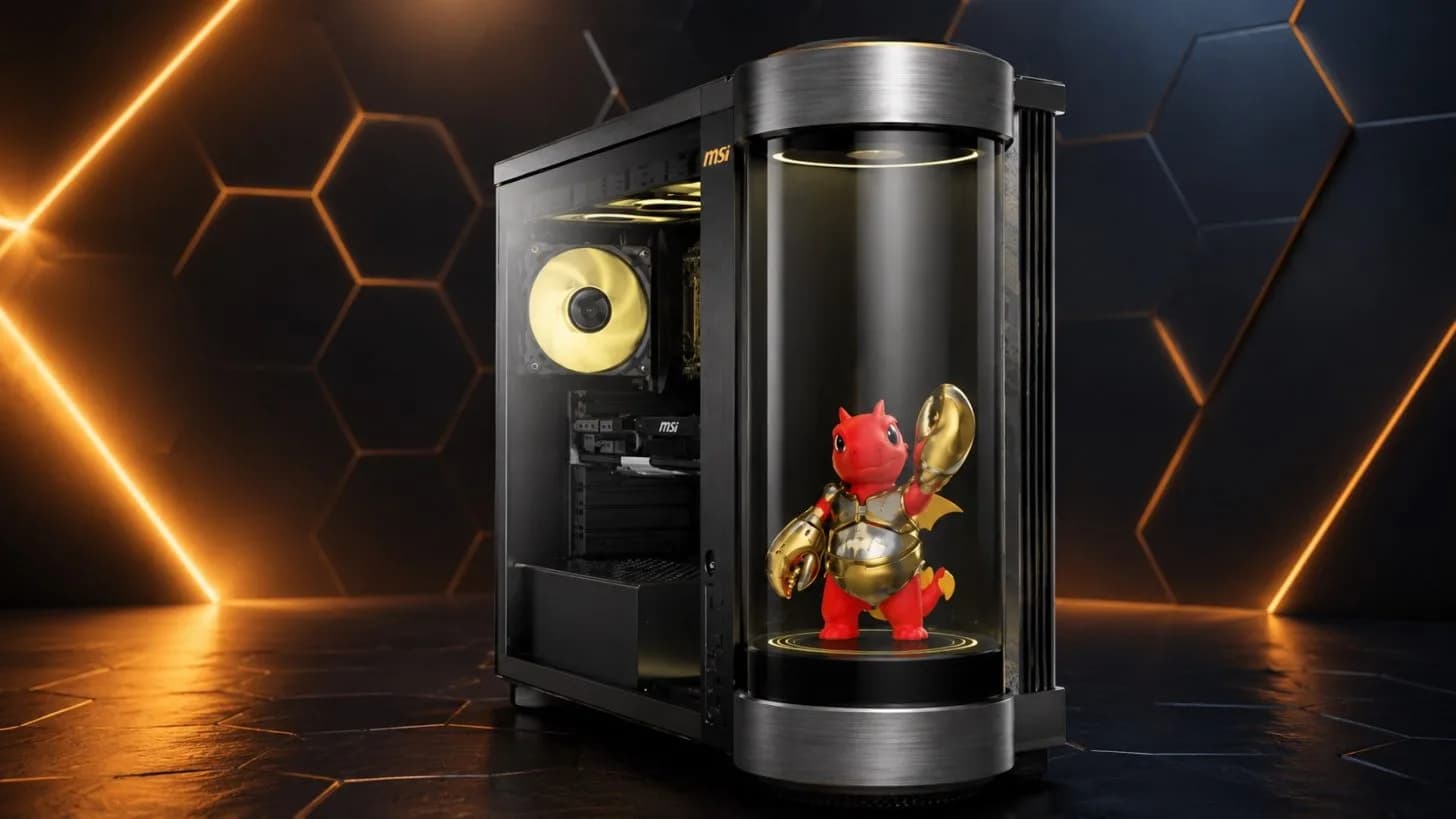 MSI MEG Vision X2 AI+ Desktop: Mit sprechender holographischer Haustier-Companion-Steuerung für RGB und Performance