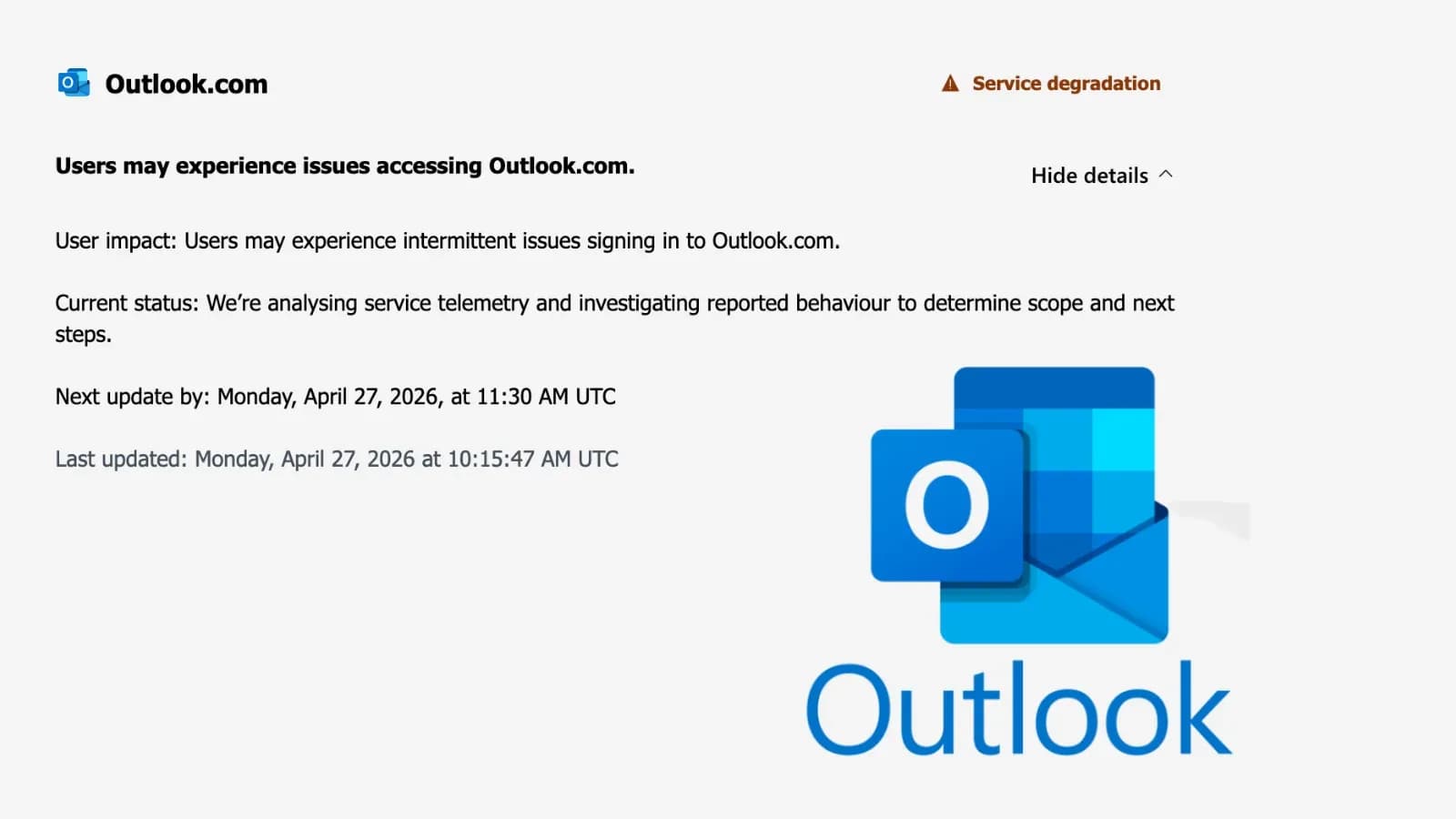 Probleme mit Outlook.com verhindern den Zugriff auf E-Mails