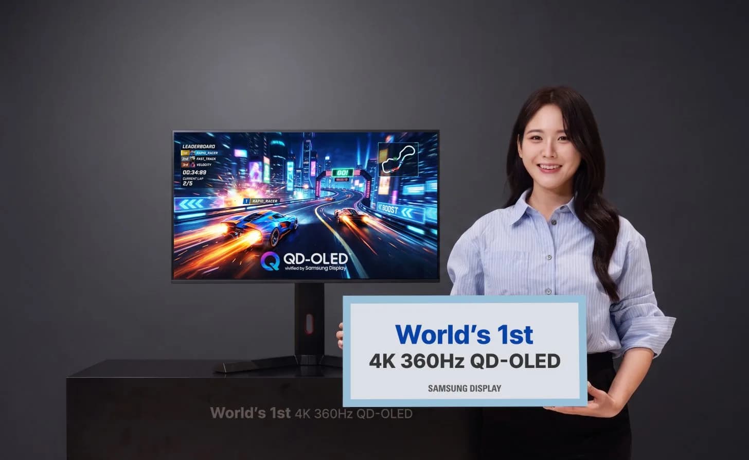 Samsungs neues QD-OLED-Panel beendet den Kompromiss zwischen 4K-Auflösung und Bildwiederholrate mit nativer 360-Hz-Unterstützung und bis zu 680 Hz im Dual-Mode.