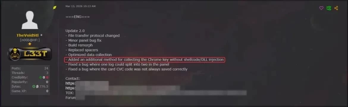 Neues VoidStealer-Ransomware-Tool umgeht Chrome-App-Verschlüsselung und stiehlt Passwörter sowie Cookies