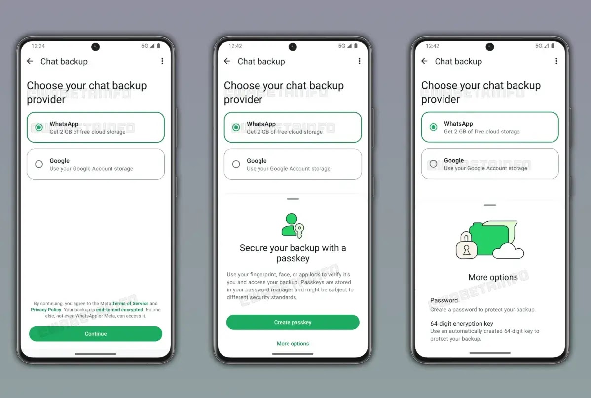 WhatsApp-Testung von Own Cloud Backup-Anbietern für standardmäßige Ende-zu-Ende-Verschlüsselung