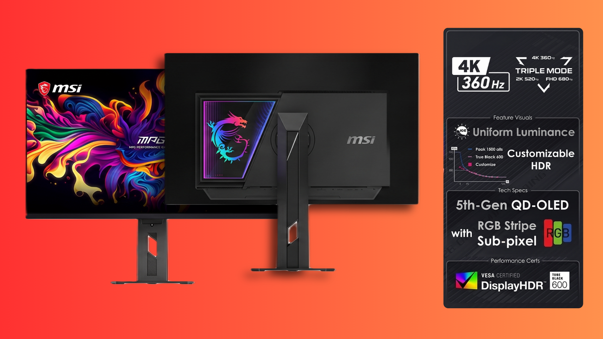 MSI präsentiert 32-Zoll QD-OLED-Monitor mit Penta-Tandem-Panel: Bis zu 680 Hz bei 1080p