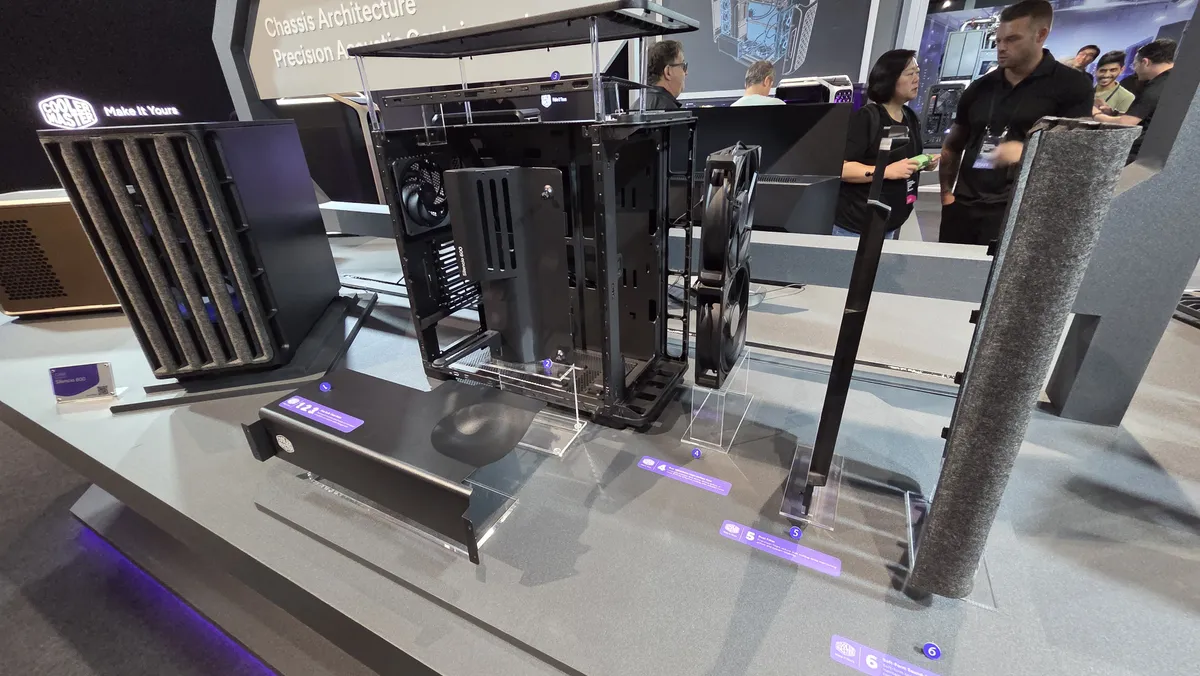 Cooler Master shows off new HAF 500 chassis, aluminum fans, and new air coolers — New V8 Cooler, Masterfan AnM, and updated Silencio 600 and HAF chassis’ add to an already comprehensive product stack