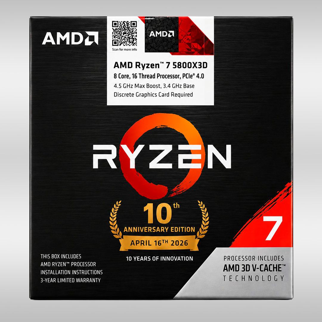 Ryzen 7 5800 ×3D 10. Jubiläumsauflage ab 310 Dollar: Die legendäre Gaming-CPU kehrt für Budget-Bauer zurück
