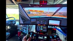 $6000 semi-truck gaming rig just got a massive upgrade — cabin overhaul includes new racing bucket seat, pedals, and other accessories to level up their truck