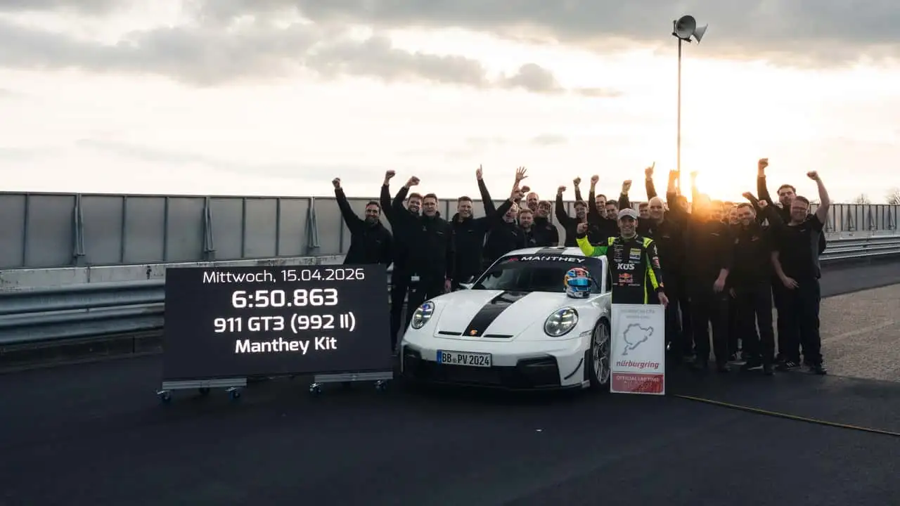 Porsche verbessert seine Nürburgring-Zeit mit einem 911 GT3 Manthey: Video