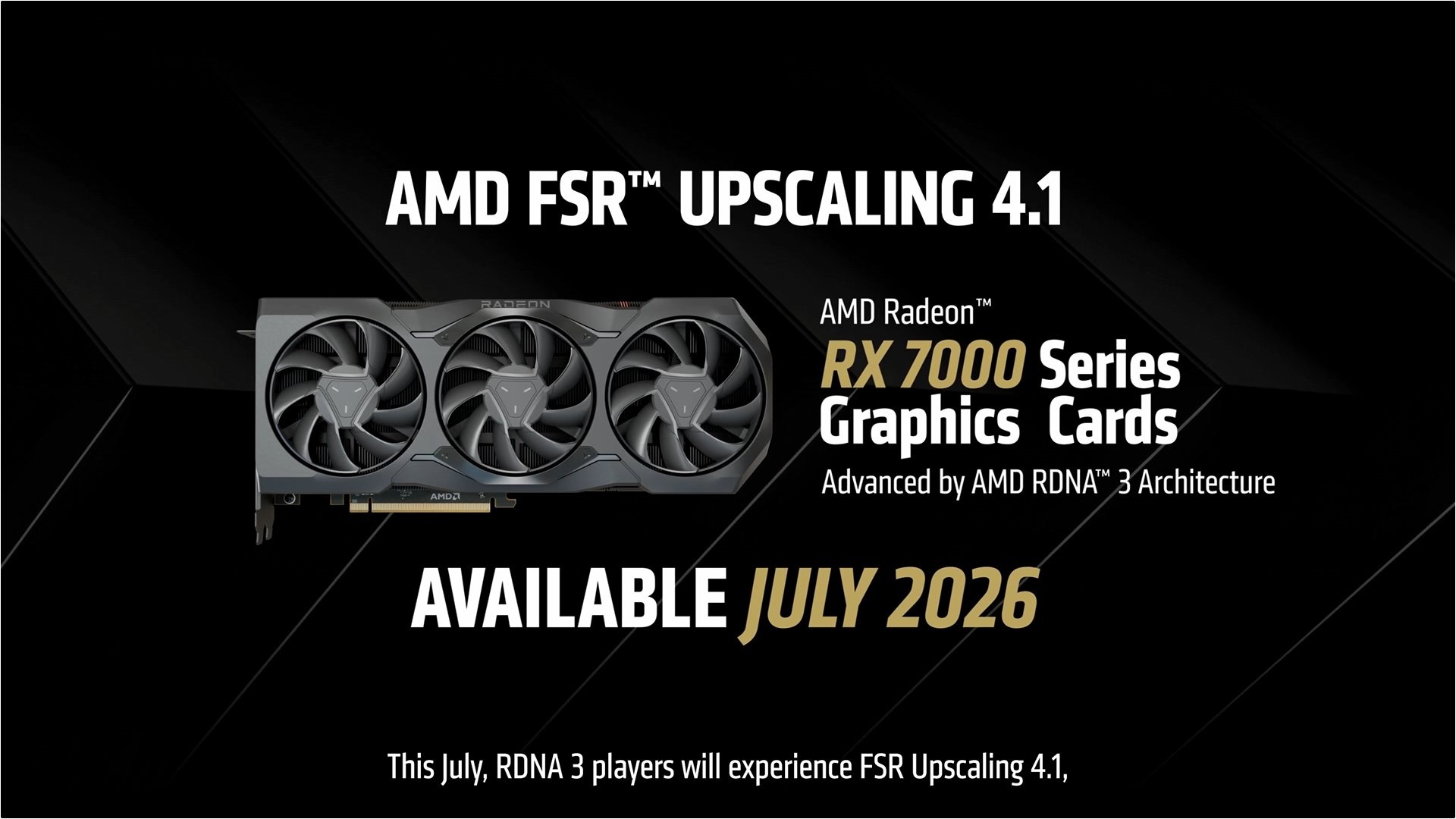 AMD bringt FSR 4.1 im Juli auf RDNA 3-Grafikkarten und Anfang 2027 auf RDNA 2-Modelle