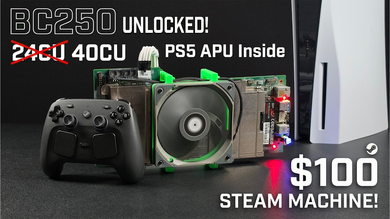 ASRock BC-250 Steam Machine mit Hack: Mining-Platine übertroffen, jetzt mehr CUs als PS5