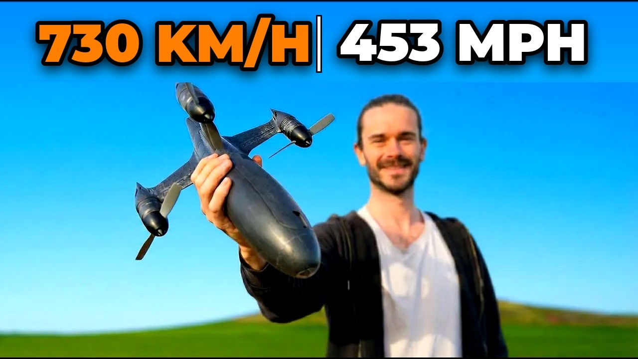 Drone breaks world speed record with 453 mph in test run — exotic sawtooth carbon fiber propeller blades one of the key advances in the Blackbird design