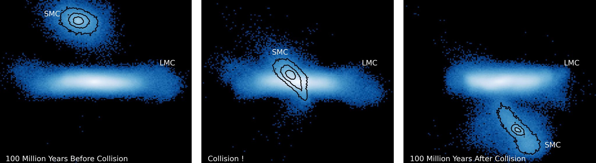 Ein kosmischer Zusammenstoß verwandelte diese nahegelegene Galaxie in ein Chaos